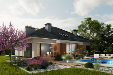  Projekt domu Domidea 2 dN (WAC1020) - projekt domu parterowego - Zdjęcie 10