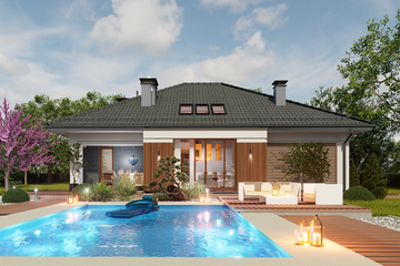  Projekt domu Domidea 2 dN (WAC1020) - projekt domu parterowego - Zdjęcie 9