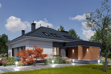  Projekt domu Domidea 2 dNN (WAC1021) - projekt domu parterowego - Zdjęcie 9