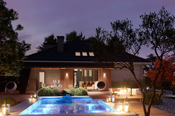  Projekt domu Domidea 2 dNN (WAC1021) - projekt domu parterowego - Zdjęcie 6