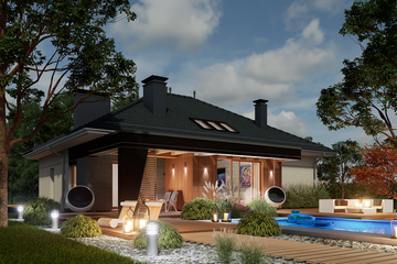  Projekt domu Domidea 2 dNN (WAC1021) - projekt domu parterowego - Zdjęcie 7