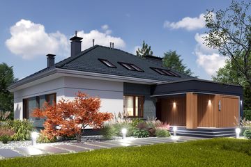  Projekt domu Domidea 2 dNN (WAC1021) - projekt domu parterowego - Zdjęcie 12