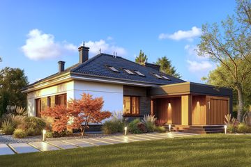  Projekt domu Domidea 2 dNN (WAC1021) - projekt domu parterowego - Zdjęcie 1