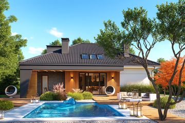  Projekt domu Domidea 2 dNN (WAC1021) - projekt domu parterowego - Zdjęcie 2