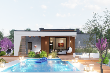  Projekt domu Domidea 2 FN (WAC1022) - projekt domu parterowego - Zdjęcie 6