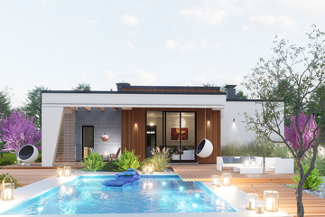  Projekt domu Domidea 2 FN (WAC1022) - projekt domu parterowego - Zdjęcie 7