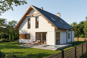  Projekt domu Nobilis I G2 (SLS1068) - projekt domu parterowego z poddaszem - Zdjęcie 3