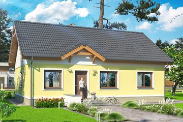  Projekt domu Tito (WOE1096) - projekt domu parterowego - Zdjęcie 1