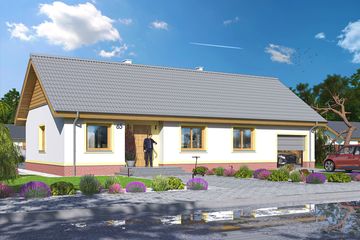  Projekt domu Tamina mała PS 2 (WOE1097) - projekt domu parterowego - Zdjęcie 1