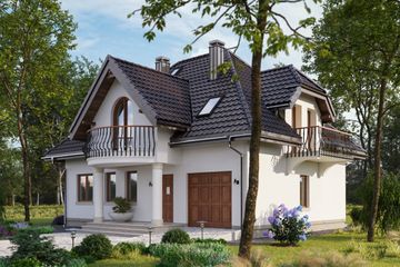  Projekt domu Ślężan (1197) (KRD2707) - projekt domu parterowego z poddaszem - Zdjęcie 3