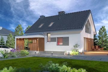  Projekt domu Domidea 58 m (WAC1025) - projekt domu parterowego z poddaszem - Zdjęcie 7