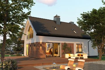  Projekt domu Domidea 58 mG (WAC1030) - projekt domu parterowego z poddaszem - Zdjęcie 3