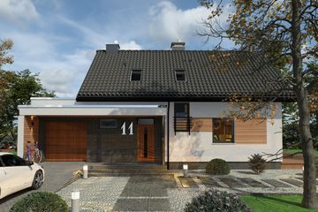  Projekt domu Domidea 58 mG (WAC1030) - projekt domu parterowego z poddaszem - Zdjęcie 5