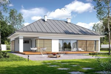  Projekt domu Przyjazny D18 (WWB1010) - projekt domu parterowego - Zdjęcie 1