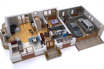 Projekt domu BW-27 wariant 3 - parterowy z poddaszem dom o powierzchni 139,90 m², dach dwuspadowy - ujęcie 4