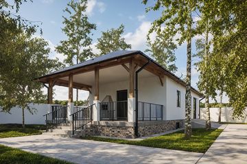  Projekt garażu G318 - Budynek garażowo - gospodarczy (PRA1343) - projekt garażu parterowego - Zdjęcie 1