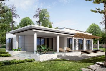  Projekt domu Szkwał (BSA1385) - projekt domu parterowego - Zdjęcie 1