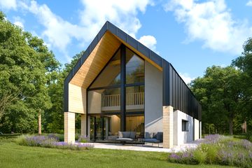  Projekt domu W-310 (PZB1027) - projekt domu parterowego z poddaszem - Zdjęcie 1