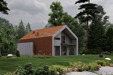  Projekt domu FX-47 (PZB1028) - projekt domu parterowego z poddaszem - Zdjęcie 2