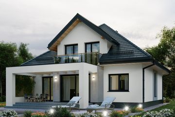  Projekt domu APS 164 New (LUA1387) - projekt domu parterowego z poddaszem - Zdjęcie 4