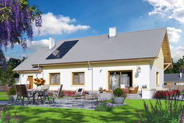  Projekt domu Tymon (WOE1098) - projekt domu parterowego - Zdjęcie 3