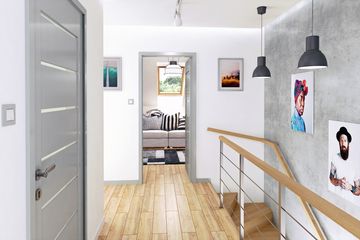  Projekt domu Azalia II z garażem 1-st. bliźniak [A-BL1] (WRF1654) - projekt domu parterowego z poddaszem - Zdjęcie 8