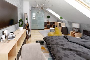  Projekt domu Azalia II z garażem 1-st. bliźniak [A-BL1] (WRF1654) - projekt domu parterowego z poddaszem - Zdjęcie 9