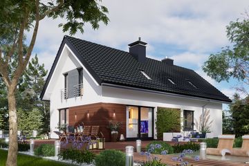  Projekt domu Domidea 58 dG w2 (WAC1042) - projekt domu parterowego z poddaszem - Zdjęcie 7