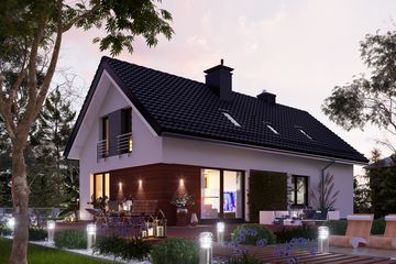  Projekt domu Domidea 58 dG w2 (WAC1042) - projekt domu parterowego z poddaszem - Zdjęcie 4