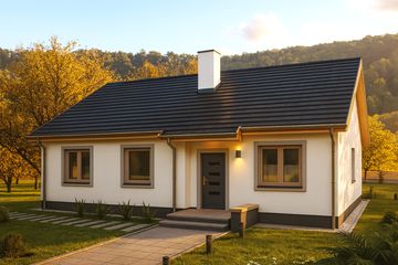  Projekt domu Filip a (WRD2537) - projekt domu parterowego - Zdjęcie 3