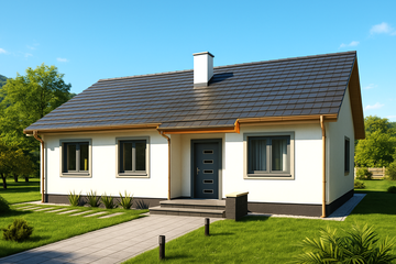  Projekt domu Filip a (WRD2537) - projekt domu parterowego - Zdjęcie 1