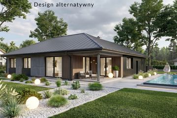Projekt domu Separatus I G2 - parterowy dom o powierzchni 120,58 m², dach wielospadowy - ujęcie 7