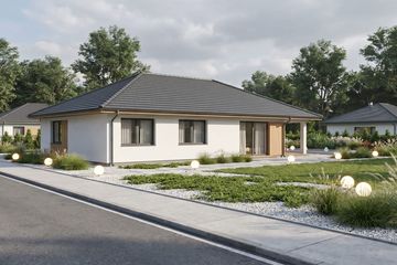 Projekt domu Separatus I G2 - parterowy dom o powierzchni 120,58 m², dach wielospadowy - ujęcie 11