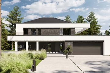  Projekt domu HomeKoncept 37 (KRX1042) - projekt domu z pełnym piętrem - Zdjęcie 1