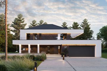  Projekt domu HomeKoncept 37 (KRX1042) - projekt domu z pełnym piętrem - Zdjęcie 2