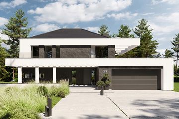  Projekt domu HomeKoncept 37 (KRX1042) - projekt domu z pełnym piętrem - Zdjęcie 1