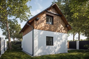  Projekt domu letniskowego G320 - Budynek rekreacji indywidualnej (PRA1344) - projekt domu letniskowego parterowego z poddaszem - Zdjęcie 2