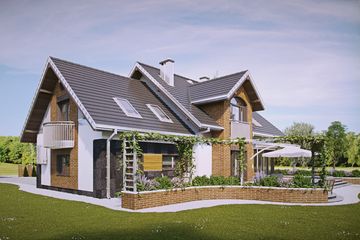  Projekt domu Herbert (1562) (KRD2711) - projekt domu parterowego z poddaszem - Zdjęcie 4