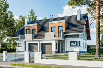  Projekt domu Lila Duo (1566) (KRD2715) - projekt domu parterowego z poddaszem - Zdjęcie 1