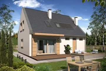  Projekt domu Eryk modern a (WRD2582) - projekt domu parterowego z poddaszem - Zdjęcie 3