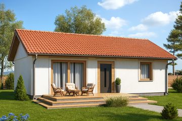  Projekt domu Domek Itsy Bitsy (024 ES) (SLF1081) - projekt domu parterowego - Zdjęcie 1