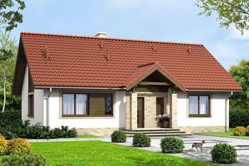  Projekt domu Makadamia (WOF1093) - projekt domu parterowego - Zdjęcie 1