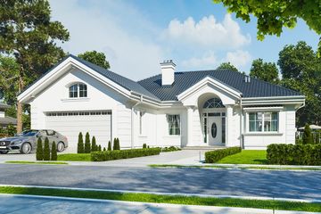  Projekt domu na Parkowej (WAH1692) - projekt domu parterowego - Zdjęcie 1