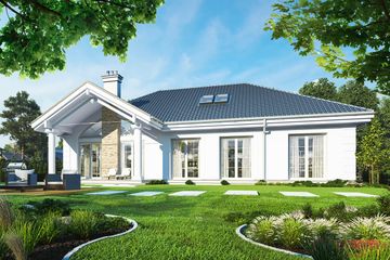  Projekt domu na Parkowej (WAH1692) - projekt domu parterowego - Zdjęcie 2