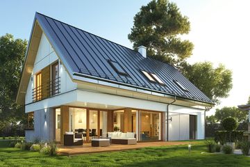  Projekt domu Viking 5 (WAH1696) - projekt domu parterowego z poddaszem - Zdjęcie 2