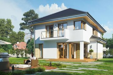  Projekt domu Kasjopea 8 (WAH1700) - projekt domu z pełnym piętrem - Zdjęcie 2