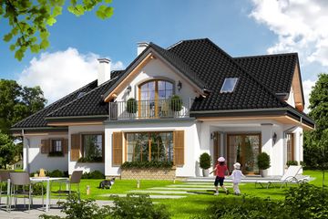  Projekt domu Ofelia 3 (WAH1701) - projekt domu parterowego z poddaszem - Zdjęcie 2