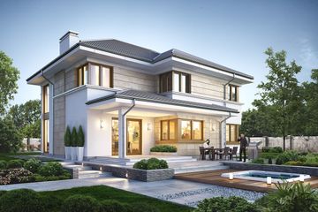  Projekt domu Riwiera 5 (WAH1702) - projekt domu z pełnym piętrem - Zdjęcie 2