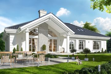  Projekt domu Willa parkowa 2 (WAH1707) - projekt domu parterowego - Zdjęcie 2
