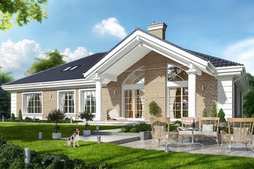  Projekt domu Willa parkowa 3 (WAH1708) - projekt domu parterowego - Zdjęcie 2